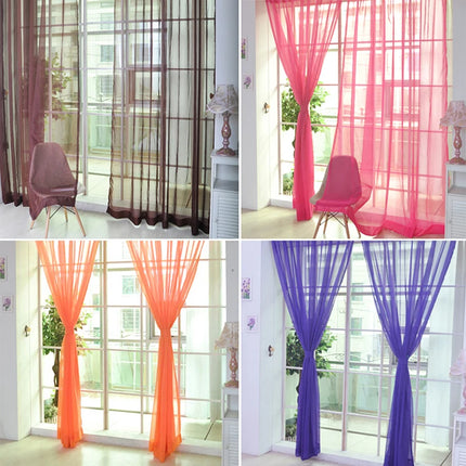 Transparent Window Gauze Solid Color Wedding Glass Gauze Household Products Light Luxury Style Easy To Install Curtains