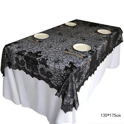 Halloween Decorations Kit Halloween Spiderweb Tablecloth Runner Fireplace Scarf Lace Spiderweb Tablecloth Halloween Party Decor