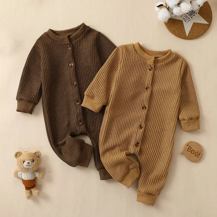 Newborn Baby Boys Knitted Jumpsuits Cotton Long Sleeve Romper Spring Autumn Toddler Infant Kids Clothing