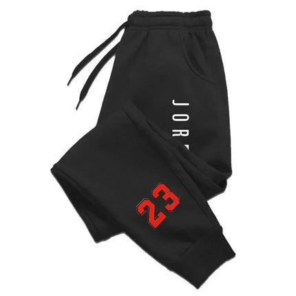 New Autumn/Winter Men's and Women's Sports Pants with Fashionable Letter Prints Casual and Stylish Athletic Trousers for Adults.