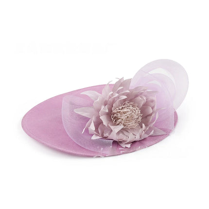 Exaggerated Linen Large Flower Fedora Hats for woman ladies Retro Horse Racing Club Socialite Party fascinator tea party hat
