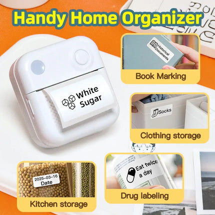 Dolewa D3 Portable Printer Thermal Paper Stickers Paper Mini Printers Labels Maker Printer for Error Printing Photo Printing
