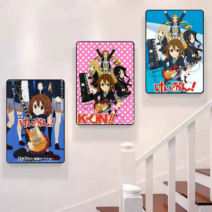 Anime Kawaii Girl K-On Cute Poster HD art sticky wall waterproof home living room bedroom bar aesthetic decoration