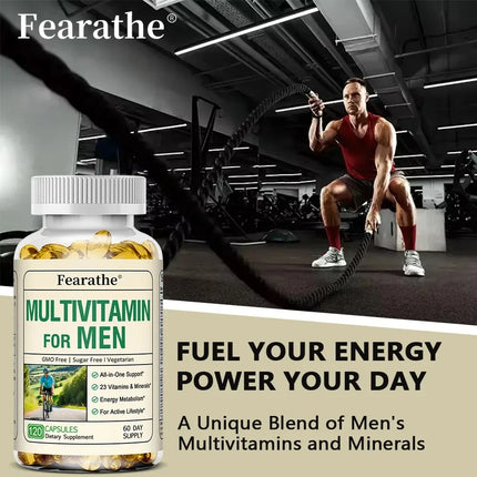 Multi Men's Daily Multivitamin Immune & Energy Support, 120ct | Immune Health Support From Zinc, Selenium, Manganese & Vitamin