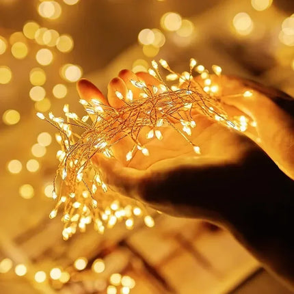 3/6M USB Powered Remote Control Fairy Lights for Wedding Christmas Party Garden Decoration Firecracker String LED Lights