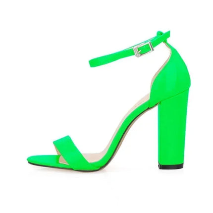 New 2026 Women Sandals 10cm Sexy High Heels Summer Fashion Trend Comfort Peep Toe Thick Heels Jazz Dance Female Shoes Plus Size
