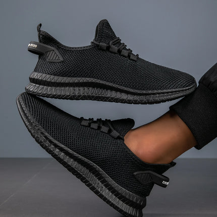 Men's Lightweight Breathable Running Shoes with Lace-Up Design Comfortable All-Day Versatile Fashionable Mesh Upper