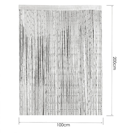 100 x 200cm Door Windows Hanging Beaded Decors Curtain String Summer Fly Insect Screen Tassel Panel Curtains Door Home Decor Hot