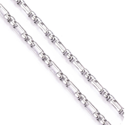 New 1 piece Stainless Steel Square Pearl Chain Necklace 3:1 Handmade Box Chain DIY Jewelry Making Bracelet Anklet Necklace