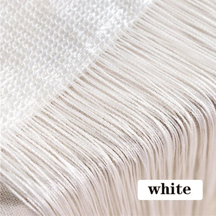 100x200cm Thread Curtains Screen Ribbon String Divider Blind for Living Room Door Wall Window Panel Tassel Curtain