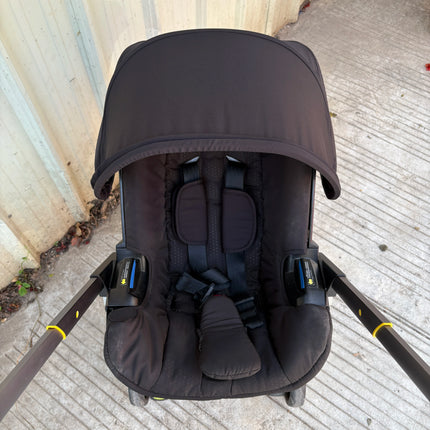 Black Canopy 3-in-1 Replacement Cover Compatible with Doona+ Car Seat, Stroller Sunshade Accessories for Baby Newborn