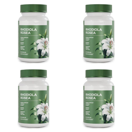 Rhodiola Rosea Capsules for Stress Support, Mental Clarity and Focus, Natural Energy Boost, Immune Function Support 60 Capsules