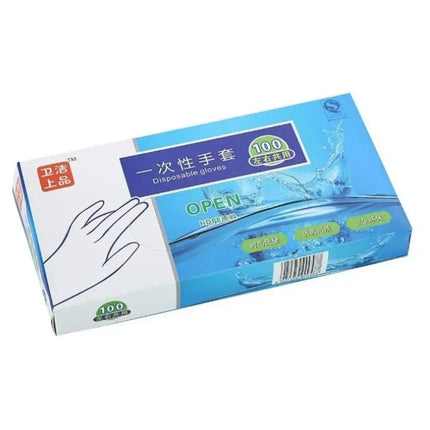 Bathroom 100pcs/box Cooking Cleaning Disposable For Transparent Plastic For Sanitary Gloves Household Gloves Gloves