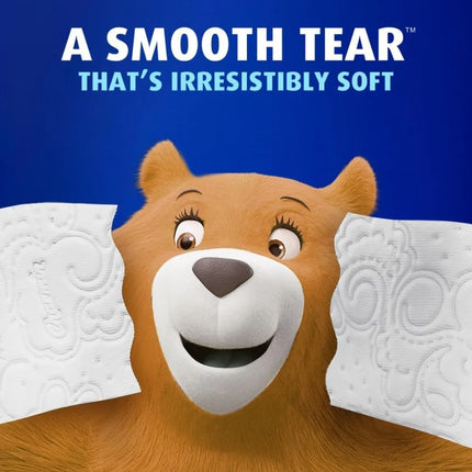 Ultra Soft Toilet Paper, 6 Mega Rolls = 24 Regular Rolls, Bulk Bath Tissue, 2-Ply, Septic Safe, Unscented, Strong & Absorbent, Long Lasting, Family Size