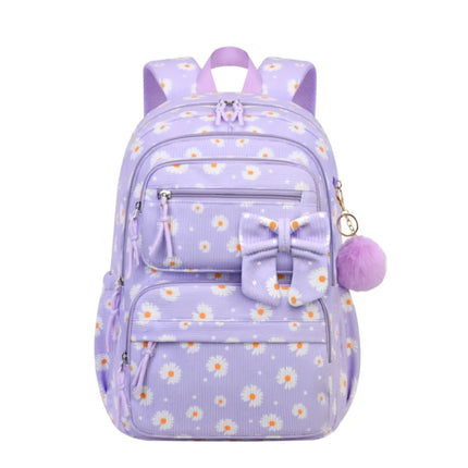 3pcs/set school backpack for girls cherry pattern primary school girl Corduroy backpack kids bookbag lunch bag pencil bag set