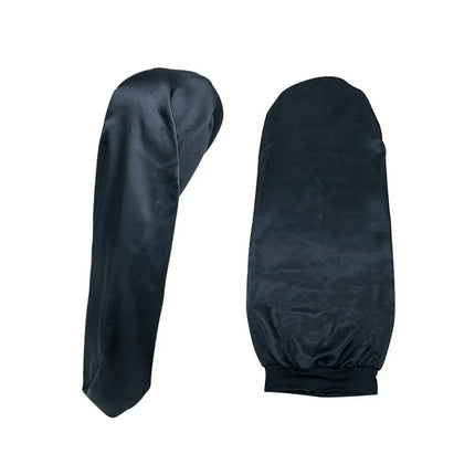 Satin Accessories Long Sleep Cap With Head Tie Band Hair Care Night Sleeping Hat Edge Wrap Head Wrap Scarf for Curly Braid Hair