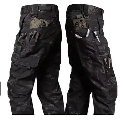 Wear Resistant Work Pant Man Multi-pocket Straight Cargo Trousers Outdoor Jogging Tactical Pants Spring Autumn Casual Trousers