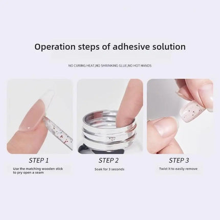 1PCS NEW Professional Nail Polish Remover Gel Remover Glue Off for False Nails No Damage Press-on Nails Removal Nail Glue
