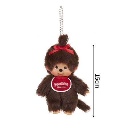 Cute Monchhichi Baby Doll Keychain Birthday Party Gift Monchhichi Hanging Pendant Doll for Bags Cartoon Monkey Pendant