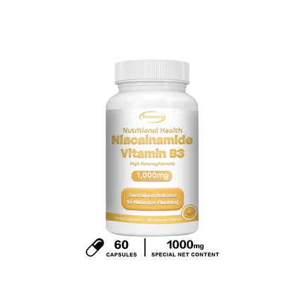 Niacinamide Vitamin B3 1,000 Mg - Dietary Supplement, Non-GMO