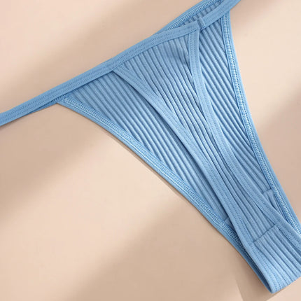 11Pcs Sexy Women‘s Thongs Low Waist Panties Underwear Solid Girls Briefs Cotton G-String Breathable Ladies Panty Female Lingerie
