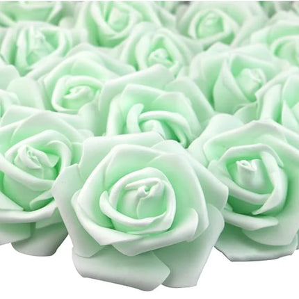 10/20/50Pcs Artificial Foam Rose Flowers PE Fake Flower for Home Room Dceor Wedding Party Halloween Thanksgiving Christmas Decor