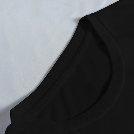 Summer new letter printed men's T-shirt comfortable, breathable, casual round neck solid color top