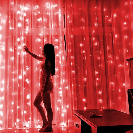 Remote Control Festoon Curtain 100/600LED String Lights Garland USB Fairy Garland Lights Christmas Decoration Bedroom Home Party