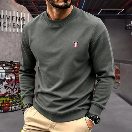 100% pure cotton high-end brand men's long sleeve polo shirt autumn winter fashionable luxury embroidery golf top casual T-shirt