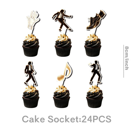 Michael Jackson Birthday Party Decoration Tableware Cups Plates Napkins Tablecloth Favor Souvenir Party Supplies Baby Shower