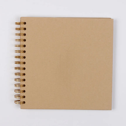 8 Inch DIY Scrapbook Photo Album 40 Pages Hardcover Kraft Pape Photo Book Blank Memory Scrap Book for DIY Crafts Anniversary