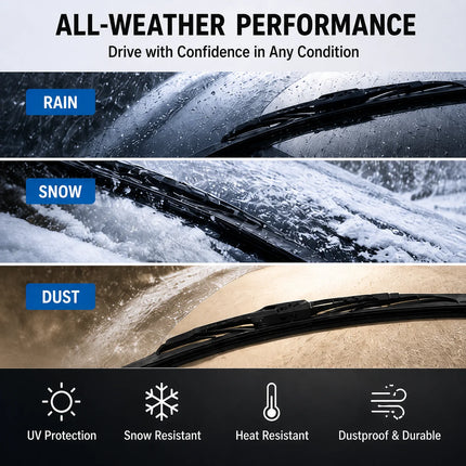 For Nissan Patrol 6th GEN Y62 2010-2023 Front Rear Wiper Blades Windshield Brushes Platinum Accessories V8 Spark Set