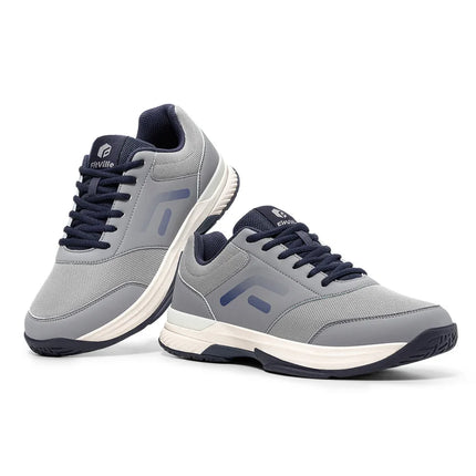 FitVille Men'S Extra Wide Pickleball & Table Tennis Shoes, Comfort Cushioned Hard Court Casual Sneakers Suitable For Baseball