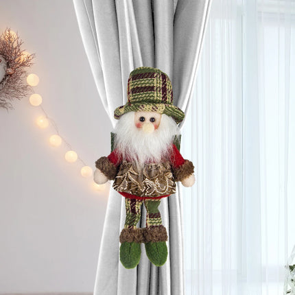 Old man snowman elk curtain hooks, Christmas decorations, display window ornaments, hotel restaurant supplies, party props