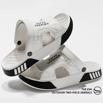 2026 Summer Platform Sport Sandals Men Outdoor Fishing Beach Waterproof Non Slip Slippers Men Lightweight Soft Sole Eva Sandals