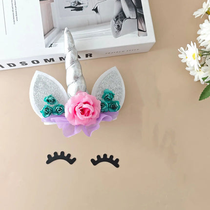 New Unicorn Happy Birthday Cake Topper Decoration Pink Gold Unicorn Kids Birthday Party Cake Toppers Baking Supplies Baby Shower