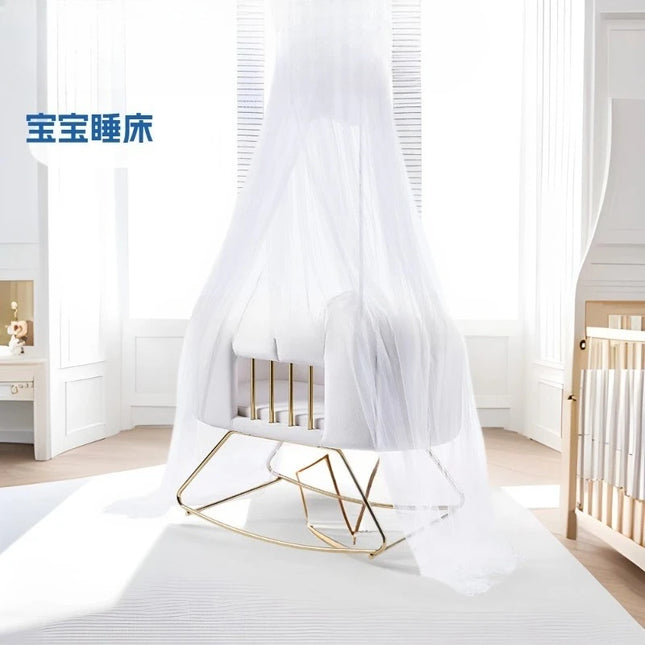 Baby coaxing artifact cradle crib coaxing rocking chair