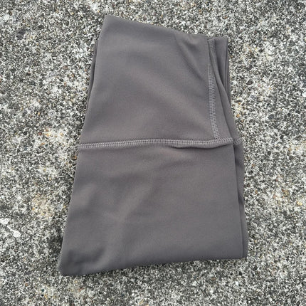 Solid Color Back Waist Pocket High Waist Yoga Legging Women Sport Cropped Pants Butter Athletic Gym Comprehensive Training Jog