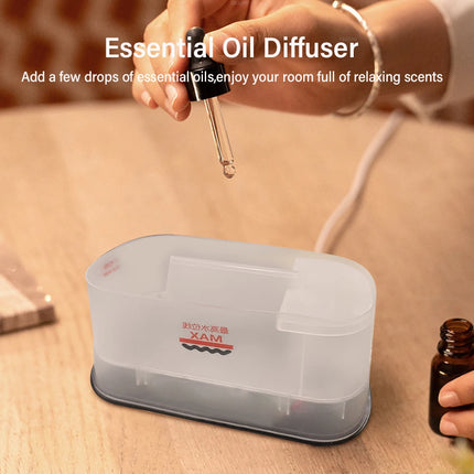 Flame Aroma Humidifier Essential Oils Diffuser Mini Air Humidifier For Home Automatic Fragrance Mist Maker With RGB Light