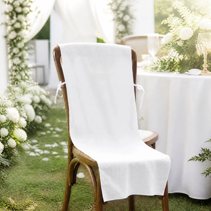 Custom Wedding Chair Banner Personalized Name Date Chair Backdrop Fabric Sign Rustic Wedding Reception Decoration Supplies