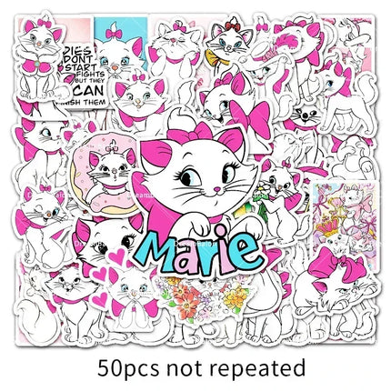 Marie Cat Balloons The Aristocats Party Decoration Cartoon Princess Happy Birthday Banner Tableware Pet Cake Topper Background