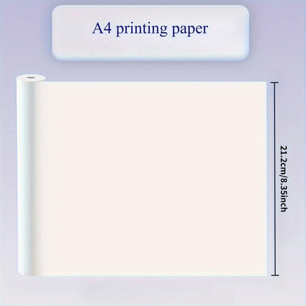 A4 Thermal Paper 21x29.7cm Quick-Dry Glossy & Clear Print Portable Printer Durable Quality Portable Printing Paper Thermal Paper