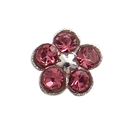 10PCS 3mm 4mm Mini 3D Nail Art Rhinestone Pearls Five-petaled Flowers Accessories For Manicure Decor Nails Decoration Supplies