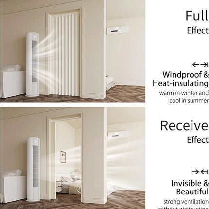 Folding Door Curtains Natural Blackout Pleated Door Curtains with Hooks for Door Way, Accordion Style Closet Door Curtains Wall