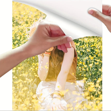 50 Sheets A4 4R Self-Adhesive Glossy Photo Paper 135gsm Single-Sided Sticker DIY Label Paper for Inkjet Printer Premium Quality