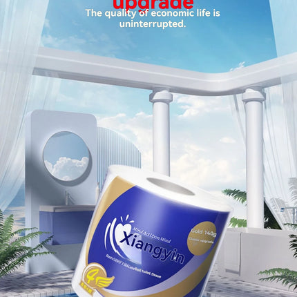 10PCS roll household paper towel in the name of roll paper, four layers of thick core roll toilet paper, toilet paper