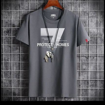 2021 Newest T Shirt for Men Clothing Fitness White O Neck Man T-shirt For Male Oversized Anime S-6XL New Men T-shirts Goth Punk