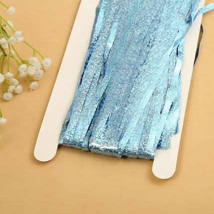 Cheap as a Party Metallic Tinsel Foil Fringe Curtains Backdrop for Birthday New Year Eve Party Photo Wedding Baby Shower Decor