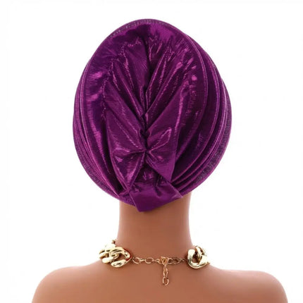 Leaves Diamonds Spiral Beret Turbans Lightweight Luxury Afrcian Lady Head Wraps Breathable Turban Nigeria Headpiece For Women