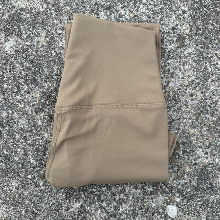 Solid Color Back Waist Pocket High Waist Yoga Legging Women Sport Cropped Pants Butter Athletic Gym Comprehensive Training Jog